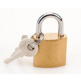 BOUND Padlock and Key – Polished Brass Restraint Lock Default Title Restraints