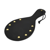 Bound Noir Nubuck Leather Paddle with Brass Stud Detail – Spanking Paddle Default Title > Bondage Gear > Paddles