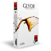 Glyde Ultra (Black, Cola Flavor) – Vegan Lubricated Condoms 10 Pack 180mm Length 53mm Width Default Title Condoms