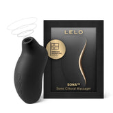 Lelo Sona Clitoral Stimulator Black Black Air Pulsation