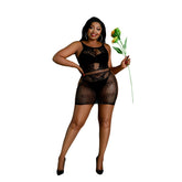 Moonlight Plus Model 01 Black Plus Size Dress Default Title > Clothes > Plus Size Lingerie