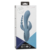 Triple Motor Vibrator Massager With Beaded Tail Blue Grey > Vibrators > Ladies > Rabbit Multi