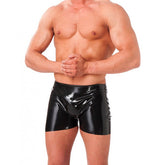 Rimba Rubber Secrets Shorts (Black) – High-Quality Latex Erotic Clothing for Men Large > Latex > Male