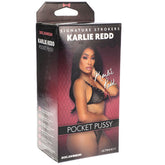 Signature Strokers Karlie Redd Pocket Pussy – Handheld Stroker Beige Flesh Brown > Sex Toys For Men > Masturbators > Pornstar