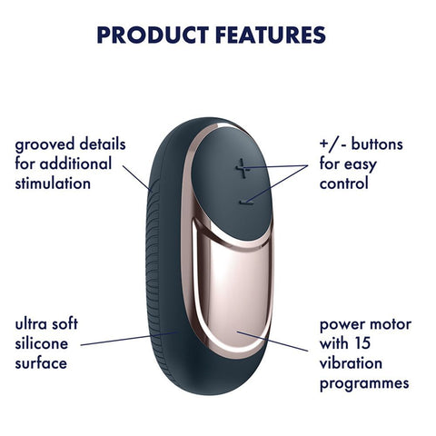 Satisfyer Layons Dark Desire Silicone Clitoral Massager > Sex Toys For Ladies > Clitoral Vibrators and Stimulators