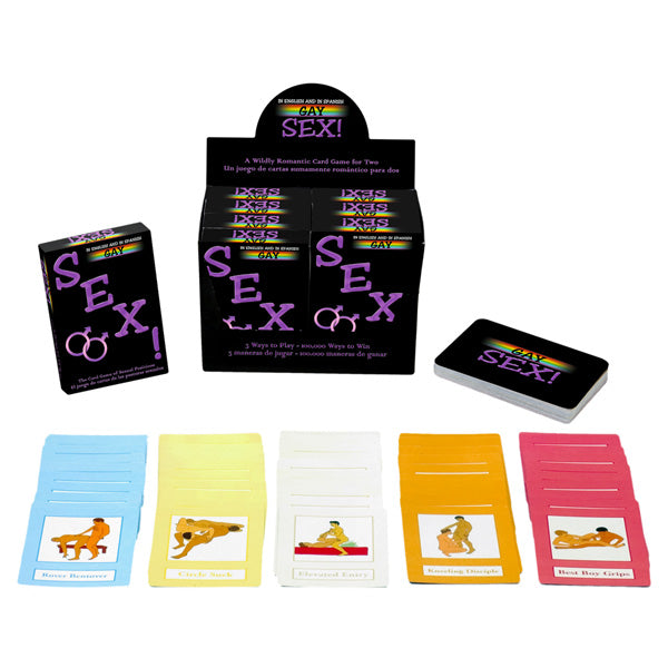 Gay Sex Card Game – Color-Coded Intensity Foreplay and Position Card Game > Novelties > Games