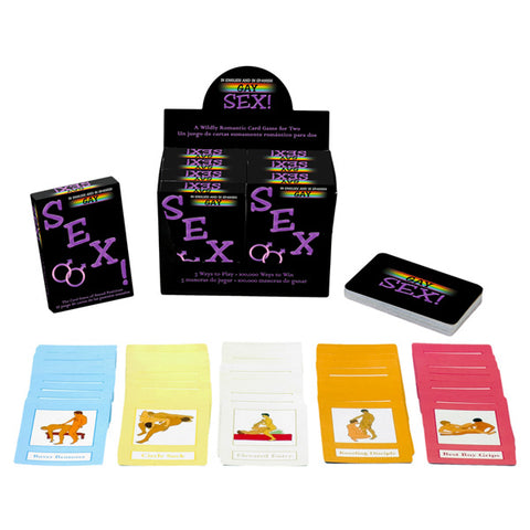 Gay Sex Card Game – Color-Coded Intensity Foreplay and Position Card Game > Novelties > Games