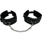 Edge Leather Arm And Thigh Restraints – With Metal Tether Default Title > Bondage Gear > Restraints