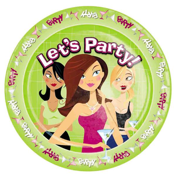 Truth Or Dare Illustrated Disposable Paper Plates Default Title > Novelties > Party Supplies Main image