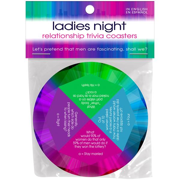 Ladies Night Conversation Trivia Game Coasters Set Default Title > Novelties > Games