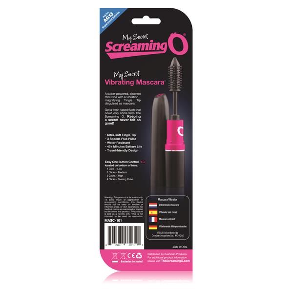 My Secret Screaming O Vibrating Mascara – Mini Rechargeable 4-Function Vibrator Secondary image