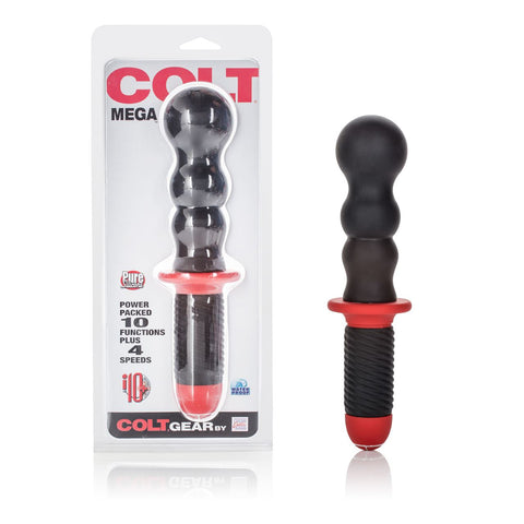 Colt Mega Silicone Vibrating Probe with 10 Functions and Easy Grip Handle Vibrator Default Title