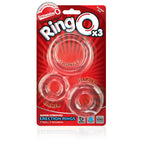 RingO X3 Mixed Pack 3-Pack Cock Rings Clear Silicone Cock Rings > Cock Ring > Sets