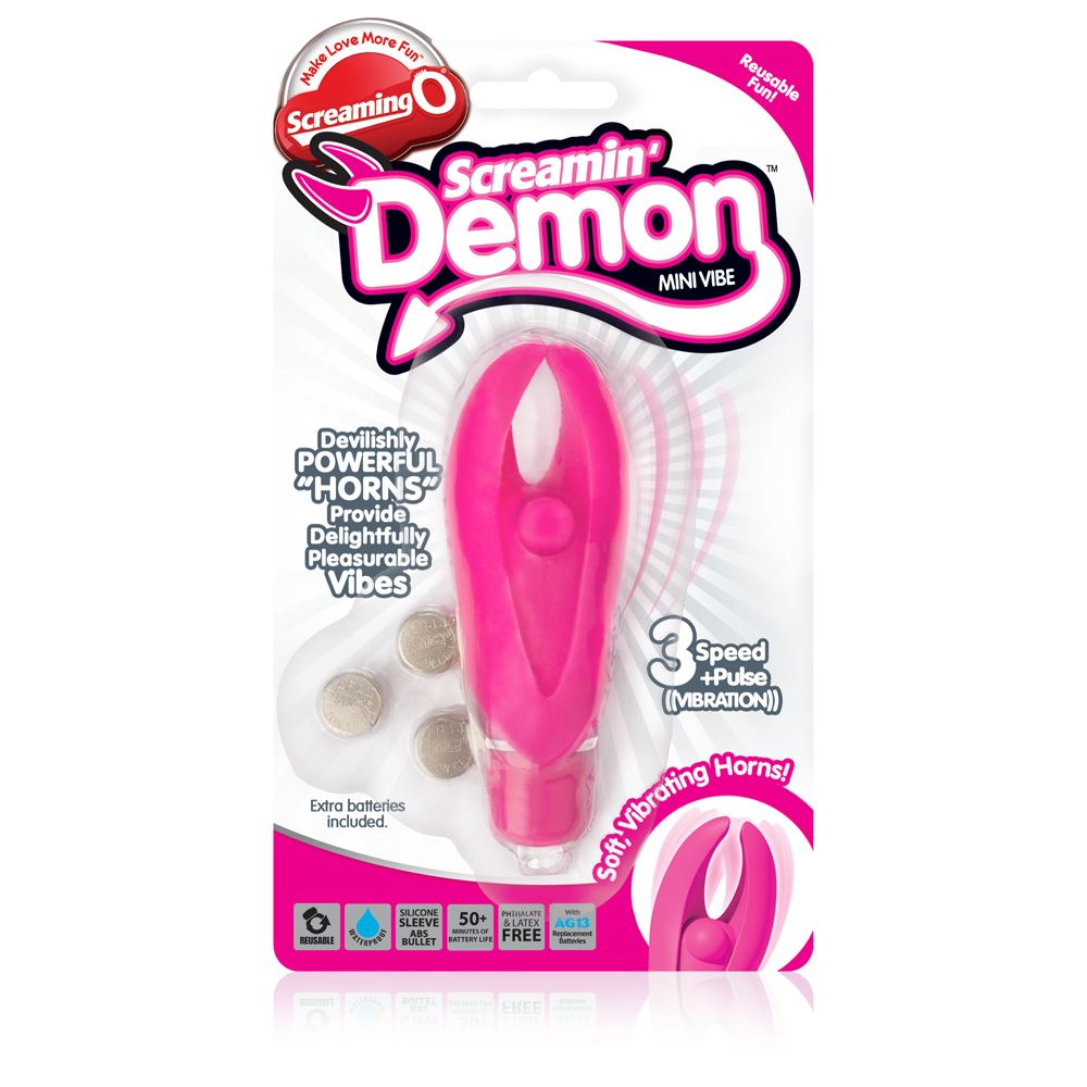 Screaming O Screamin' Demon Mini Vibe – 3-Speed Motor with Pulsation Mode Compact Vibrator Default Title > Vibrators > Mini Vibrators