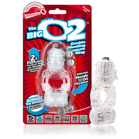 Screaming O The Big O2 Rechargeable Vibrating Cock Ring with Clitoral Stimulator > Cock Ring > Vibrating