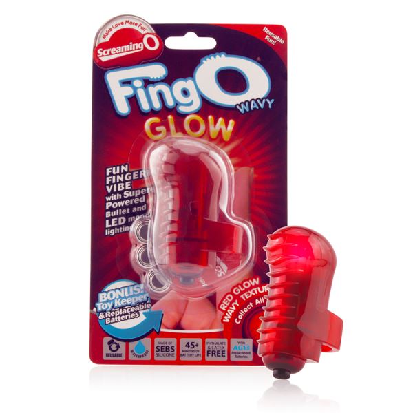Screaming O FingO Glow – LED Light Finger Vibrator Wavy > Vibrators > Finger Vibrators