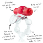 Screaming O Overtime - 4 Function Stretchy Vibrating Erection Ring > Cock Ring > Vibrating