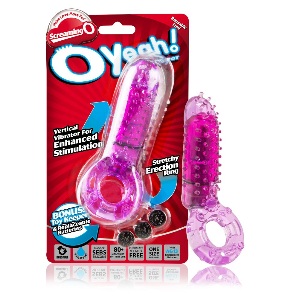 Screaming O Yeah – Waterproof Vibrator with Removable Bullet Vibrator > Cock Ring > Vibrating
