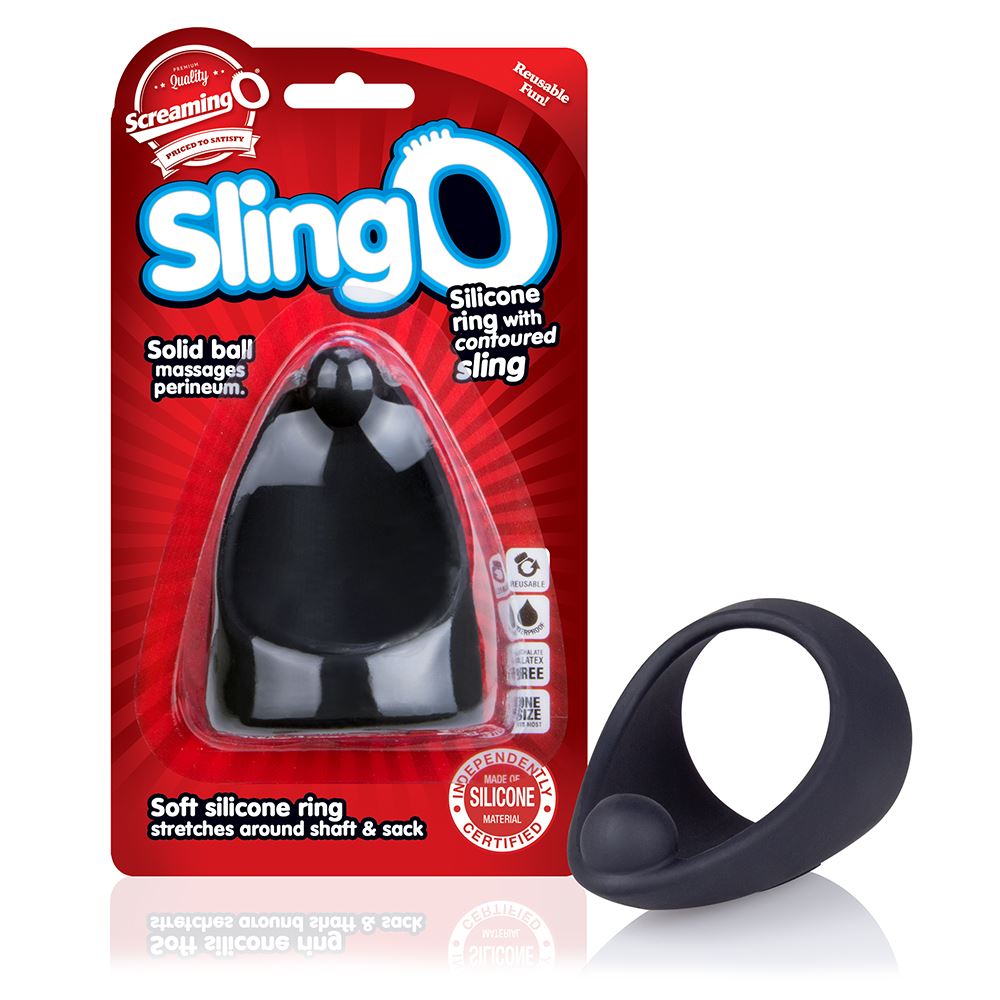 Screaming O SwingO Sling – Silky-Soft Silicone Perineum Cock Ring > Cock Ring > Single