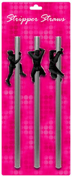 Male Stripper Drink Straws Set Of Three 8.5 Inches Tall Default Title > Novelties > Party Supplies