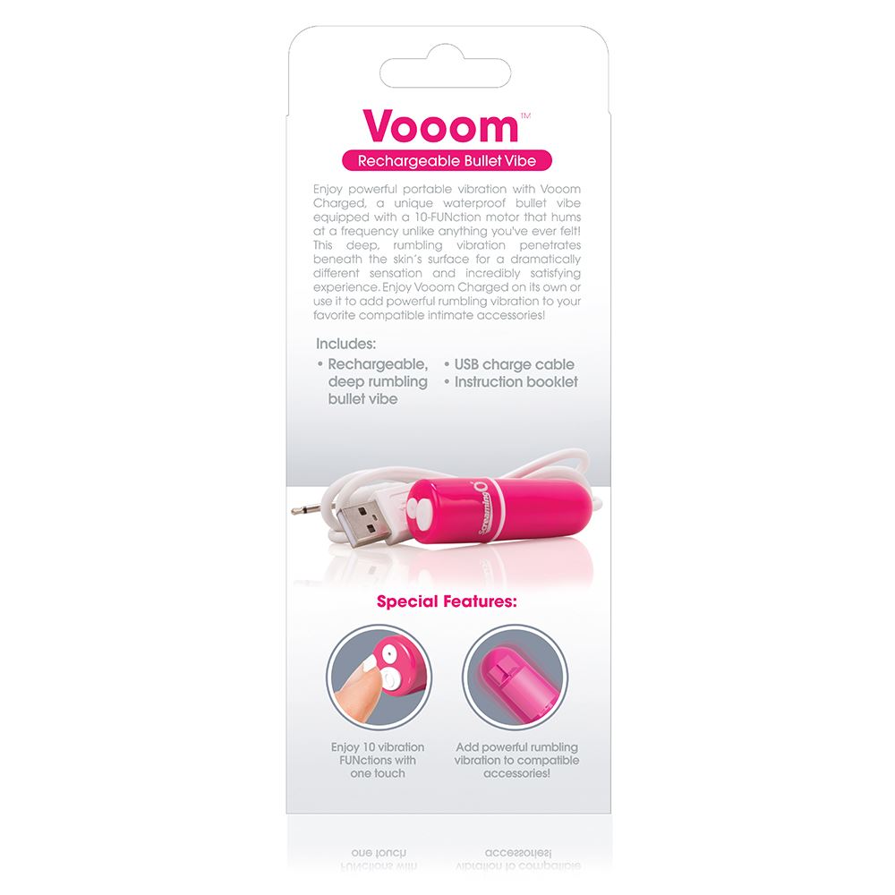 Screaming O Charged Vooom Bullet Vibe – Powerful 10-Function Motor Vibrator > Vibrators > Mini Vibrators