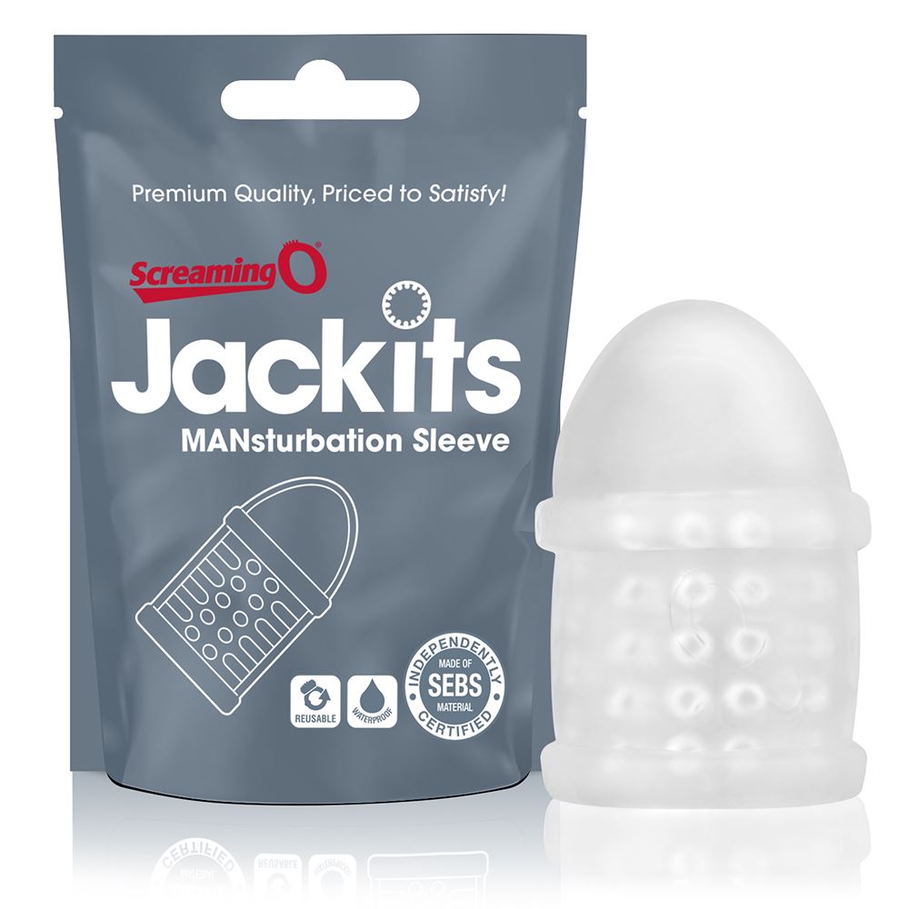 Screaming O Jackits – Reusable Male Masturbation Sleeve with Raised Textured Interior > Sex Toys For Men > Masturbators Cup
