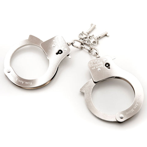 Fifty Shades of Grey You Are Mine Metal Handcuffs – Metal Restraint Handcuffs > Bondage Gear > Handcuffs