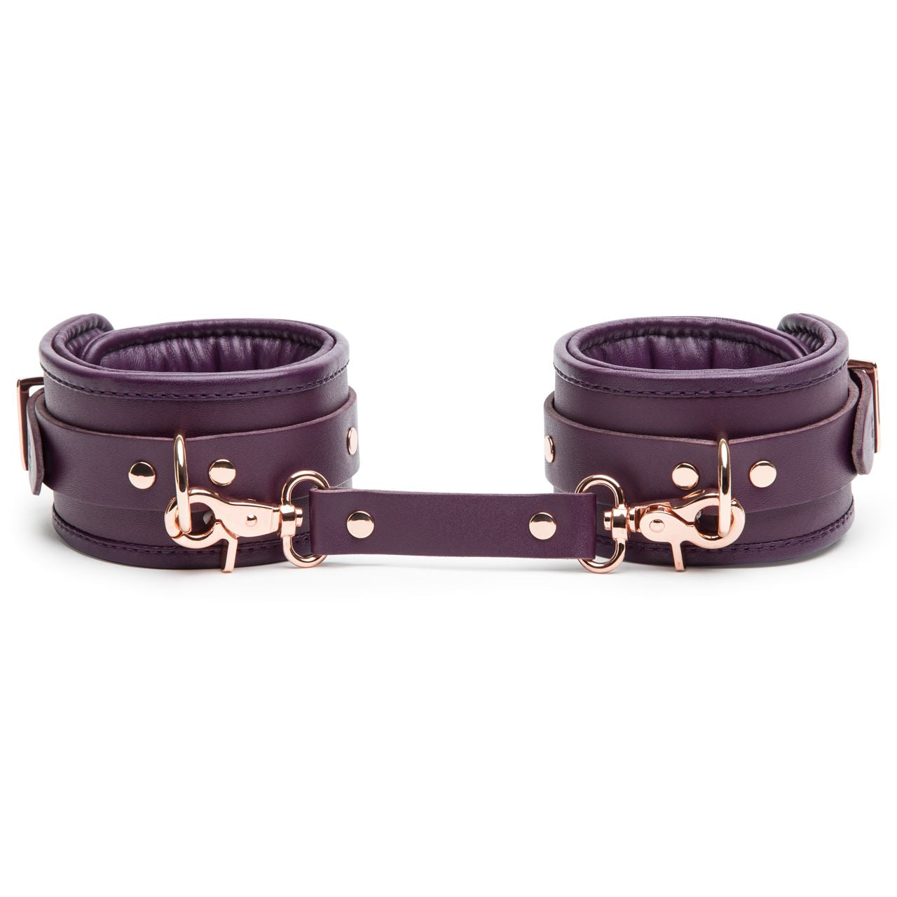 Fifty Shades Freed Cherished Collection Leather Ankle Cuffs with Rose-Gold Hardware Bondage Restraints > Bondage Gear > Restraints