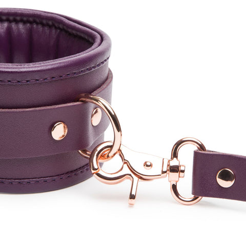 Fifty Shades Freed Cherished Collection Leather Ankle Cuffs with Rose-Gold Hardware Bondage Restraints > Bondage Gear > Restraints