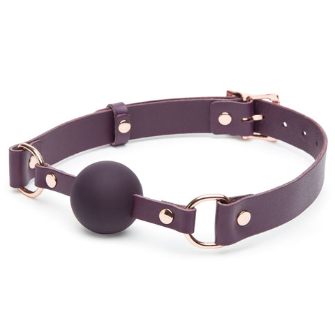 Fifty Shades Freed Cherished Collection Leather Ball Gag – Handcrafted Leather and Silicone Bondage Gag > Bondage Gear > Gags and Bits