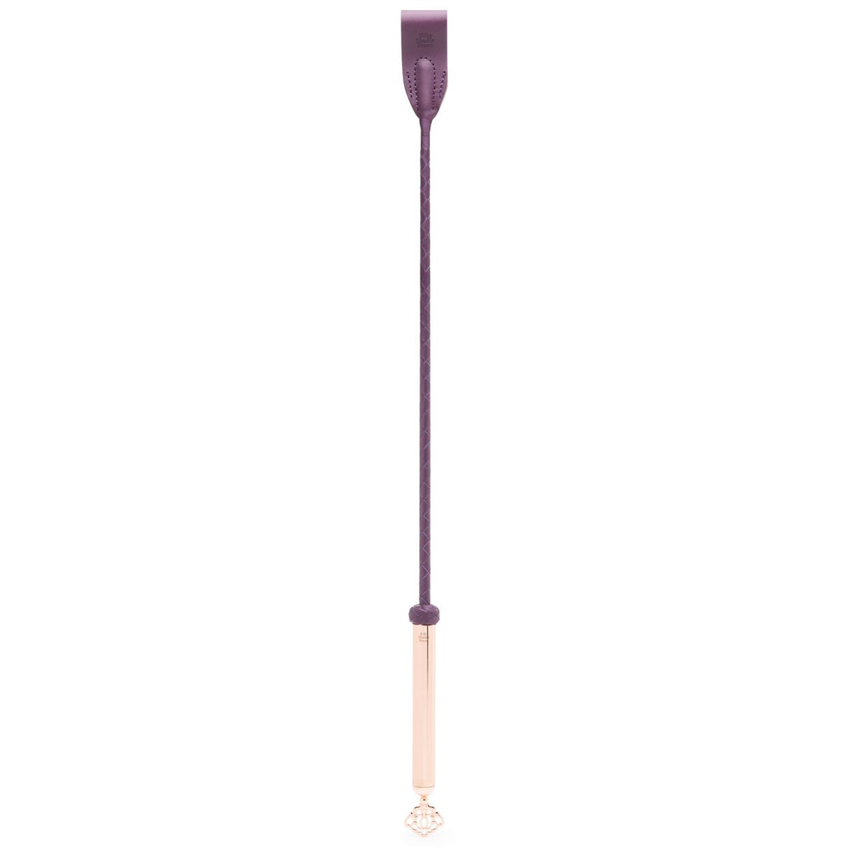 Fifty Shades Freed Cherished Collection Handcrafted Leather Riding Crop with Rose-Gold Handle Default Title > Bondage Gear > Crops