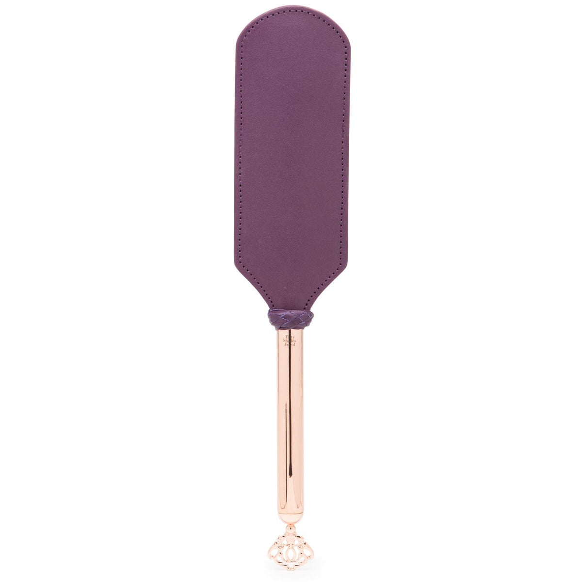 Fifty Shades Freed Cherished Collection Leather and Suede Paddle – Handcrafted Spanking Paddle with Metal Handle Default Title > Bondage Gear > Paddles