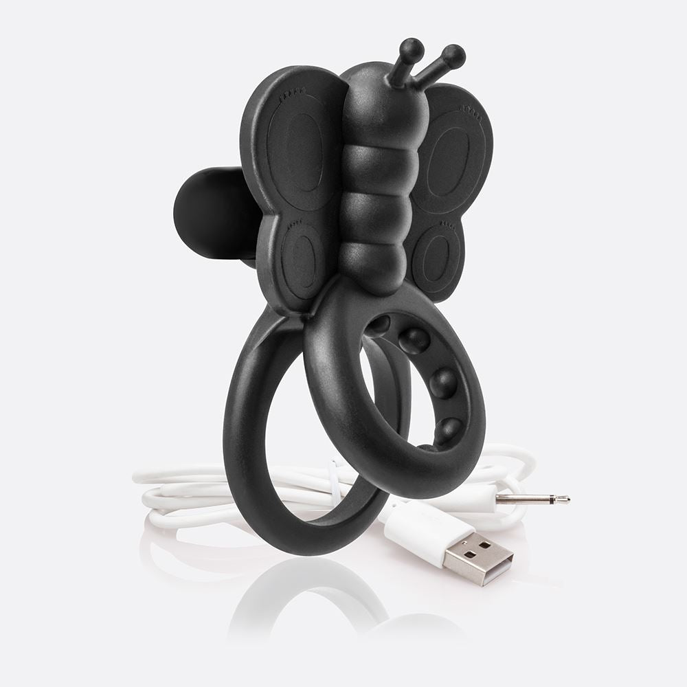 Screaming O Charged Monarch Wearable Butterfly Vibe – Dual-Ring Design Vibrator > Cock Ring > Vibrating