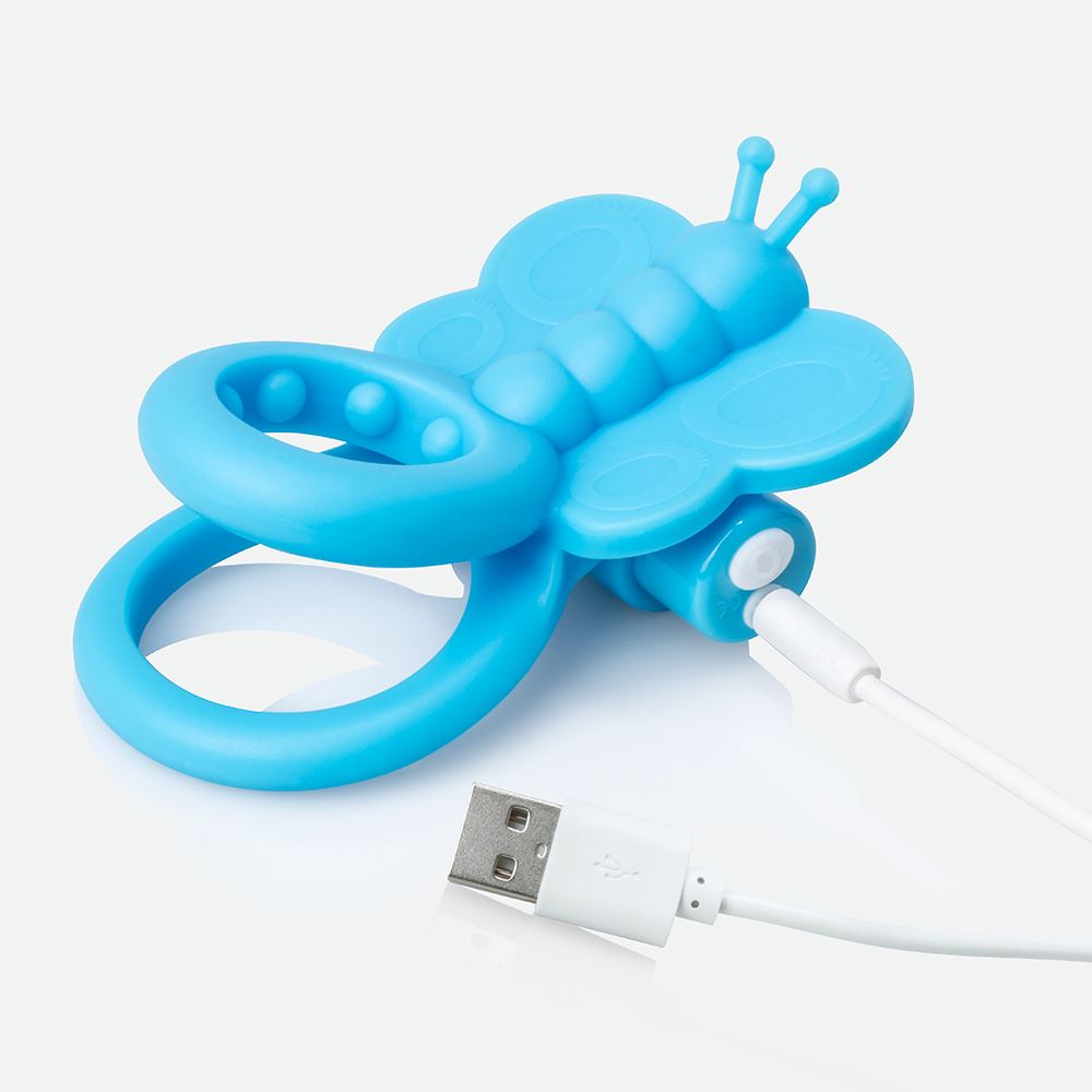 Screaming O Charged Monarch Wearable Butterfly Vibe – Dual-Ring Design Vibrator > Cock Ring > Vibrating