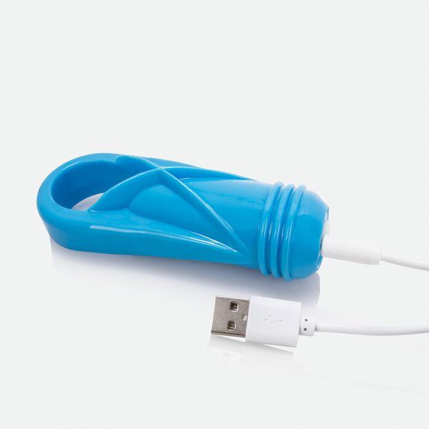 Screaming O Charged OYeah Plus Rechargeable 10-Function Vibrating Ring - Blue > Cock Ring > Vibrating