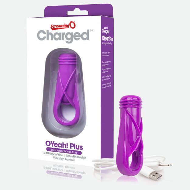 Screaming O Charged OYeah Plus 10-Function Vibe Ring - Purple > Cock Ring > Vibrating
