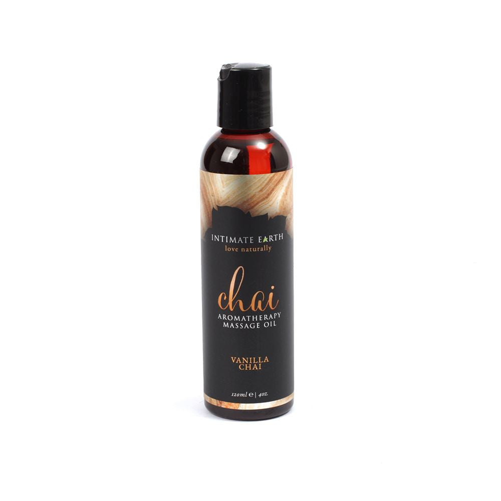 Intimate Earth Chai Aromatherapy Massage Oil Vanilla 120ml – Natural Oils Organic Extracts Body Oil Default Title > Essentials > Massage Oil Main image