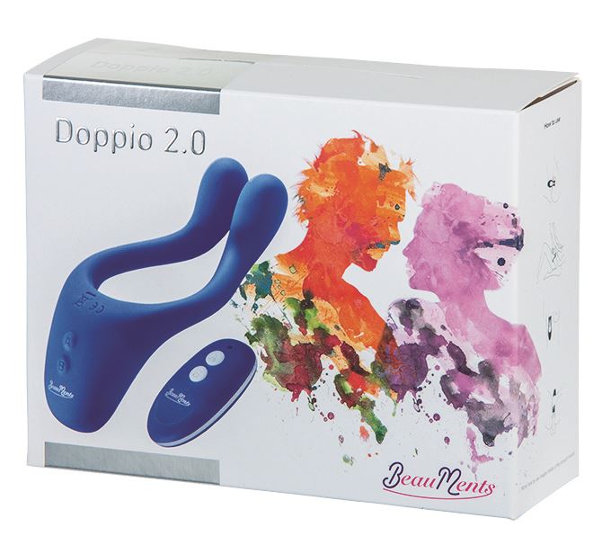 BeauMents Doppio 2.0 Rechargeable Silicone Vibrator 13 cm with Remote Control > Sex Toys > Couples Toys