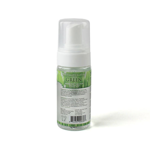Intimate Earth Green Tea Tree Oil Foaming Toy Cleaner 3.4oz - Natural Antibacterial Toy Cleaner > Essentials > Toy Cleaners