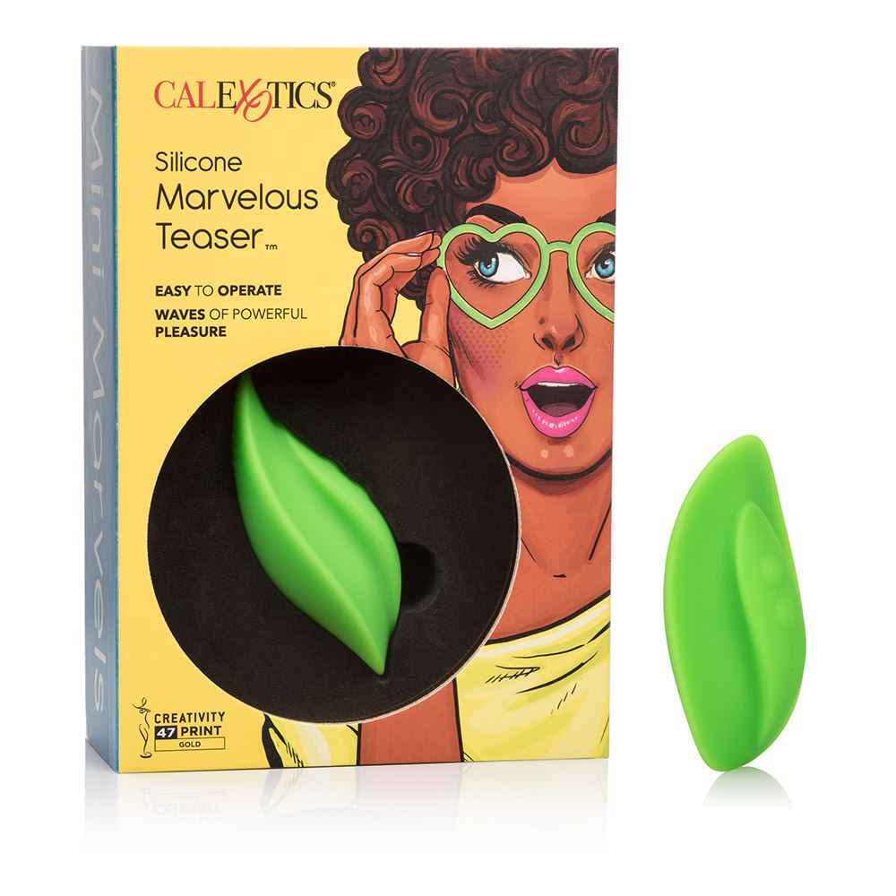 Mini Marvels Marvelous Teaser – Silicone Vibrator with Travel Lock Green > Vibrators > Mini Vibrators