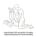Quickie Large Soft Silicone Ankle and Wrist Cuffs Restraints > Bondage Gear > Restraints