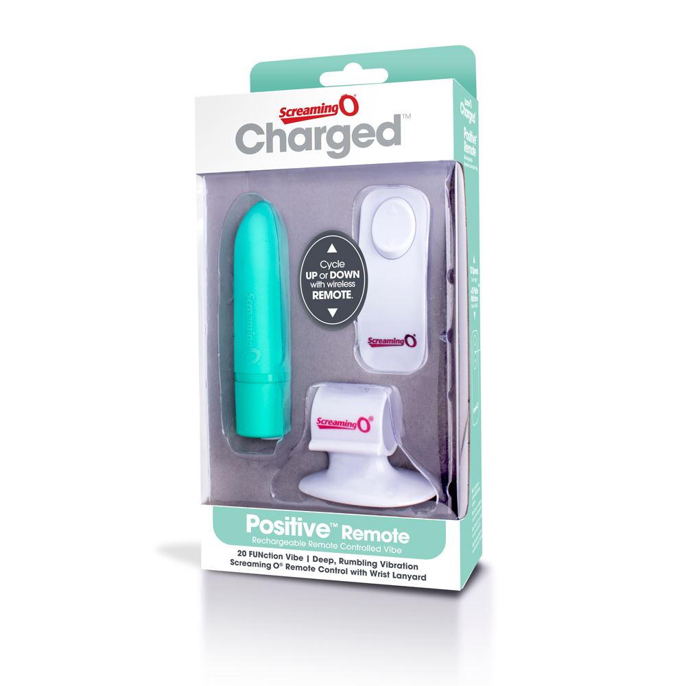 Screaming O Charged Positive Rechargeable Remote Control Vibrator with 20 Vibration Modes > Sex Toys > Remote Control Toys