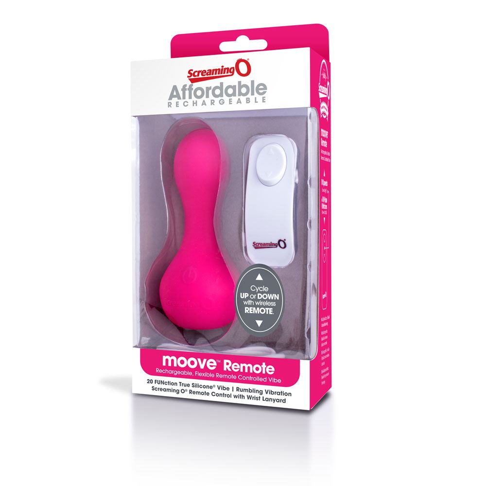 Screaming O Moove Remote Rechargeable Silicone Neck Round-Headed Vibrator > Sex Toys > Remote Control Toys