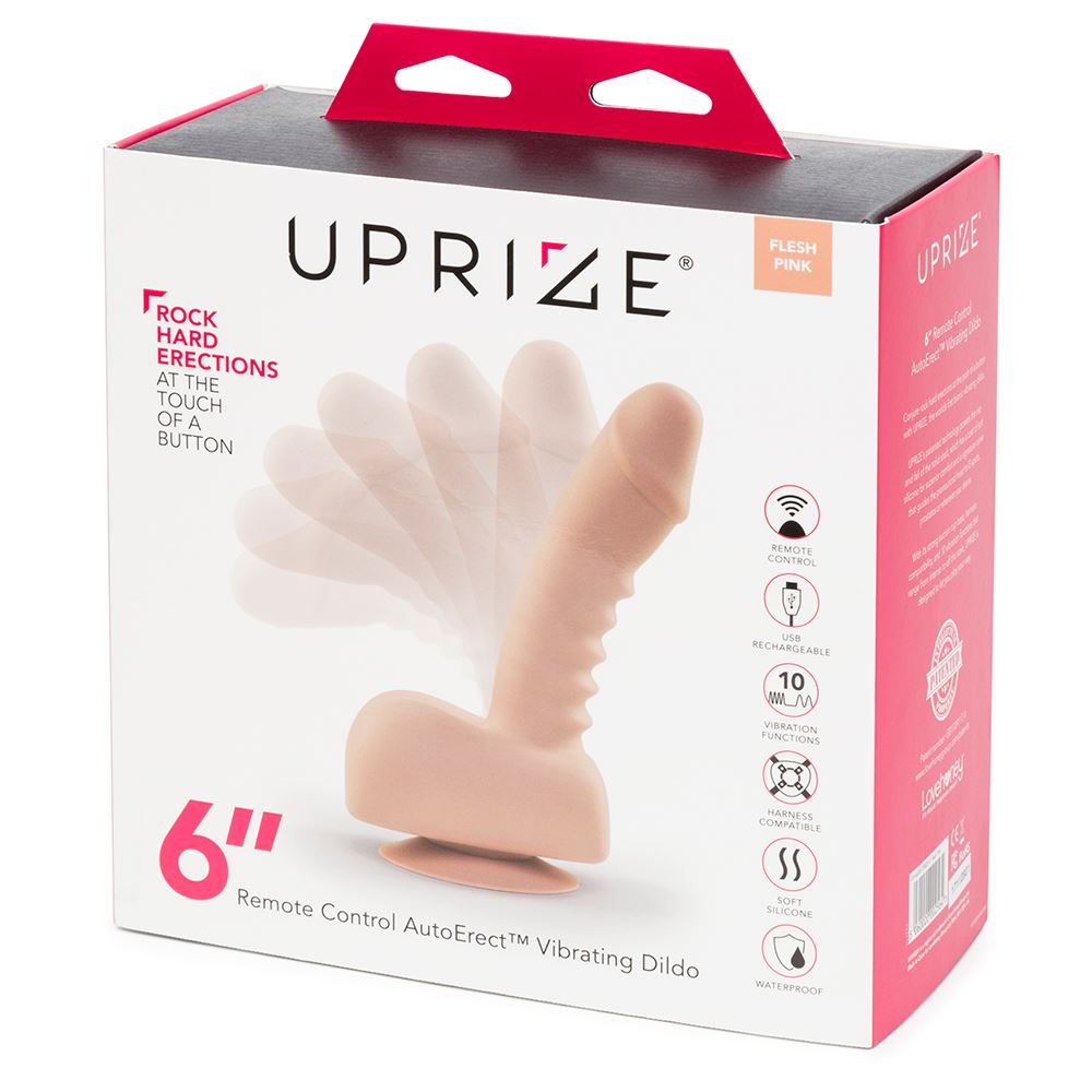 Uprize Remote Control Rising 6 Inch Silicone Realistic Vibrating Dildo Secondary image
