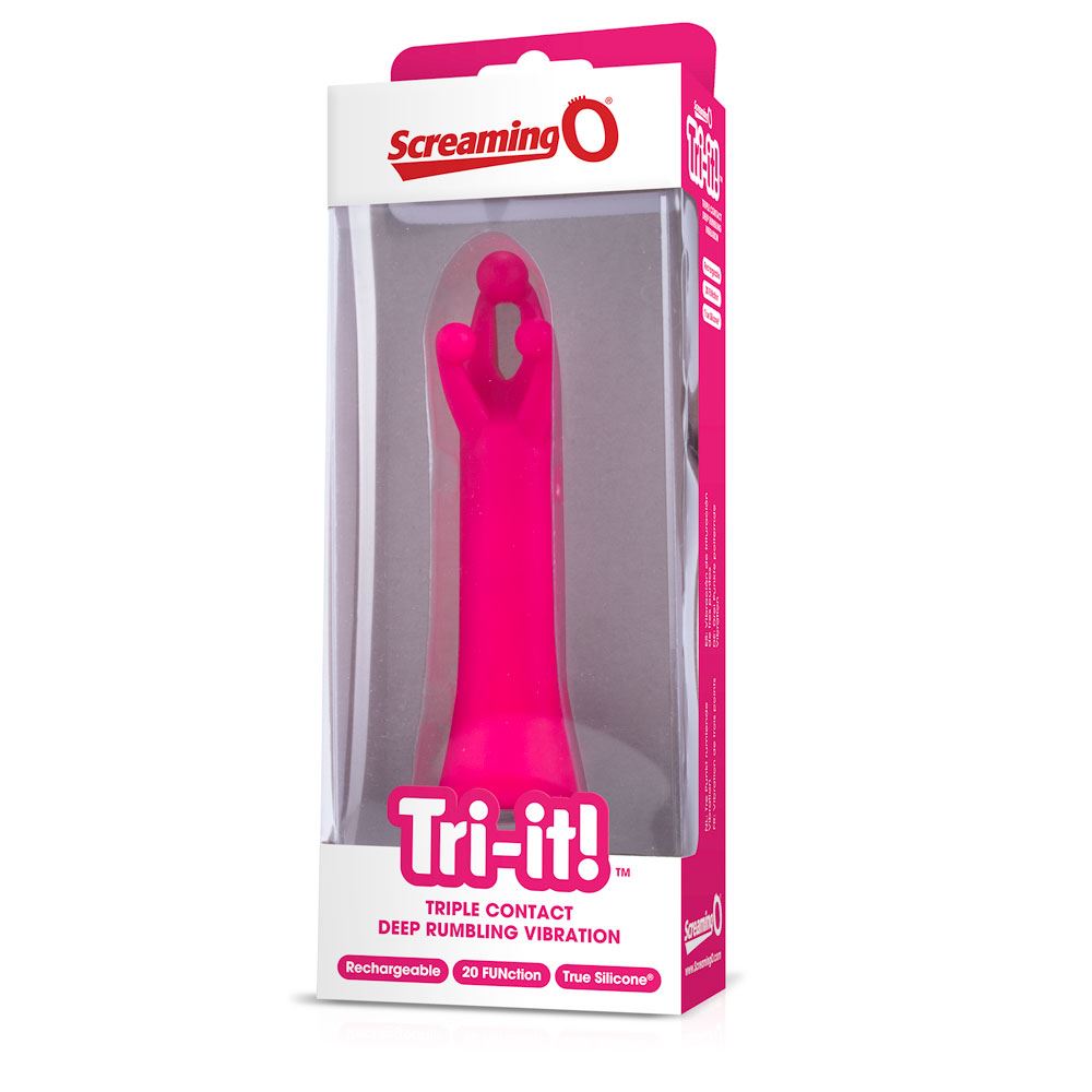 Screaming O Tri-it Charged – Rechargeable Silicone Vibrator with 20 Functions and USB Charging > Sex Toys For Ladies > Clitoral Vibrators and Stimulators