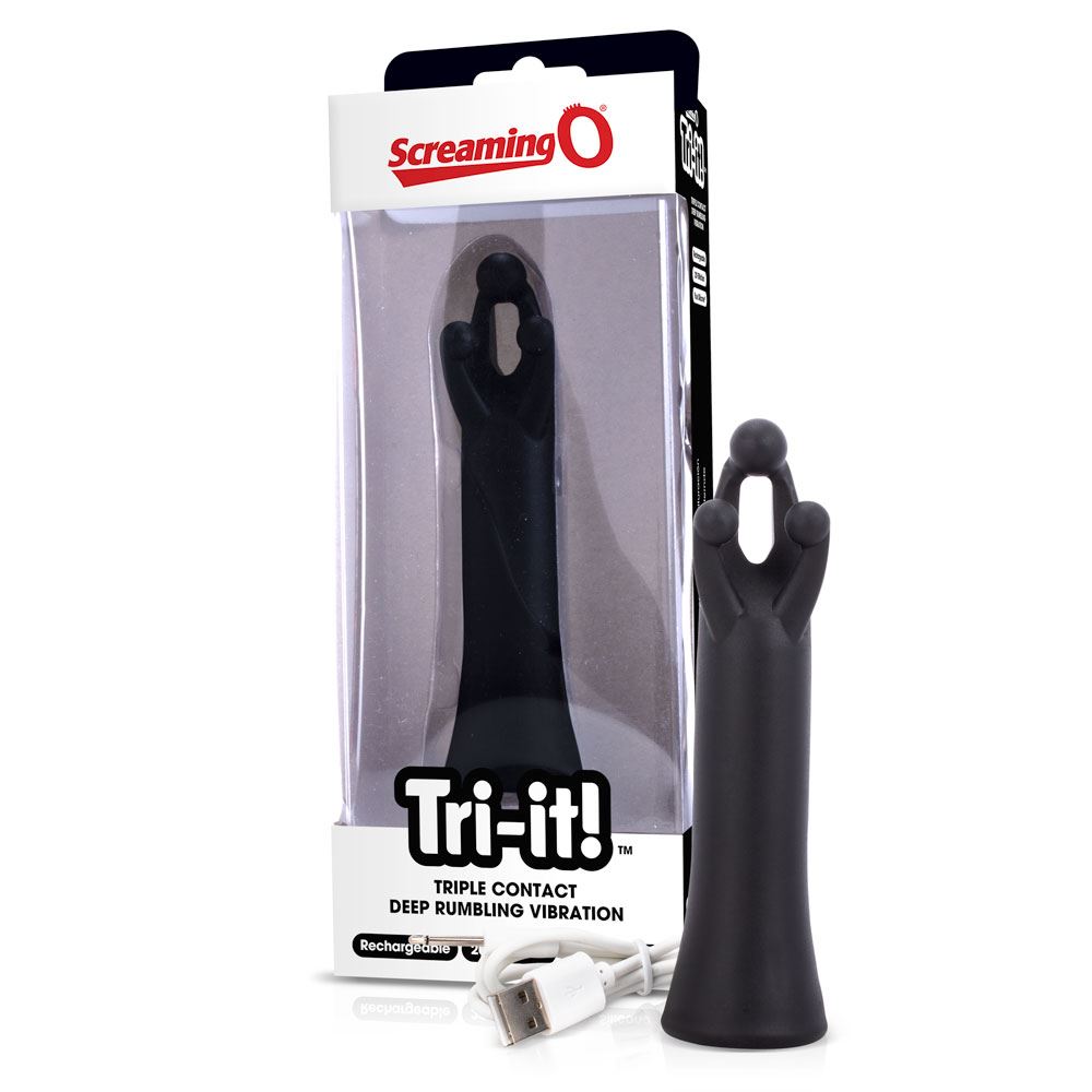 Screaming O Tri-it Charged – Rechargeable Silicone Vibrator with 20 Functions and USB Charging Default Title > Sex Toys For Ladies > Clitoral Vibrators and Stimulators