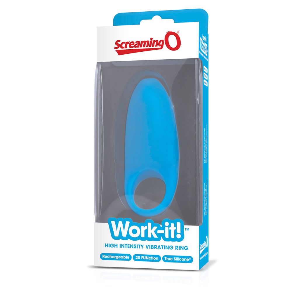 Screaming O Work-It – Rechargeable Vibrating Cock Ring with 20 Vibration Functions > Cock Ring > Vibrating