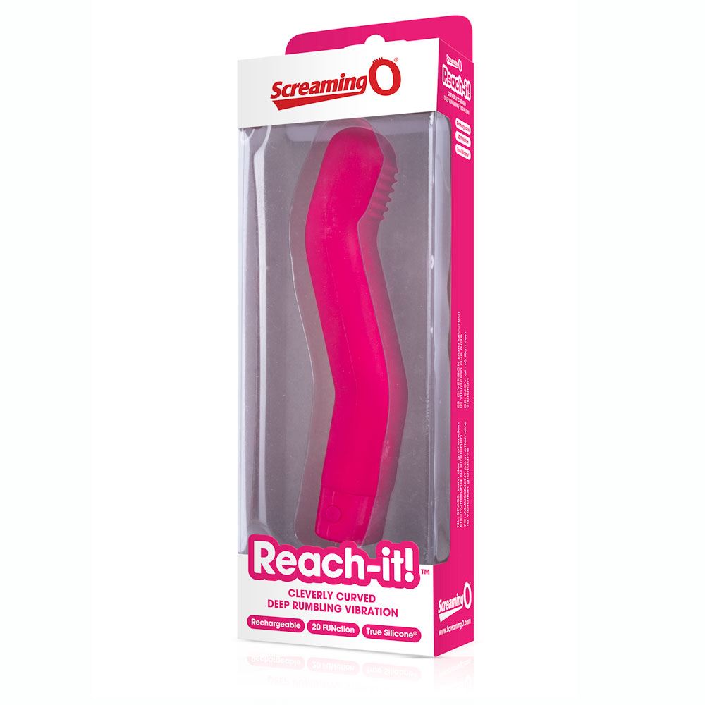 Screaming O Reach-It – USB Rechargeable Silicone Vibrator with 20 Vibration Functions > Vibrators > Mini Vibrators