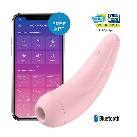 Satisfyer App Enabled Curvy 2 Plus Clitoral Massager Pink > Sex Toys For Ladies > Clitoral Vibrators and Stimulators