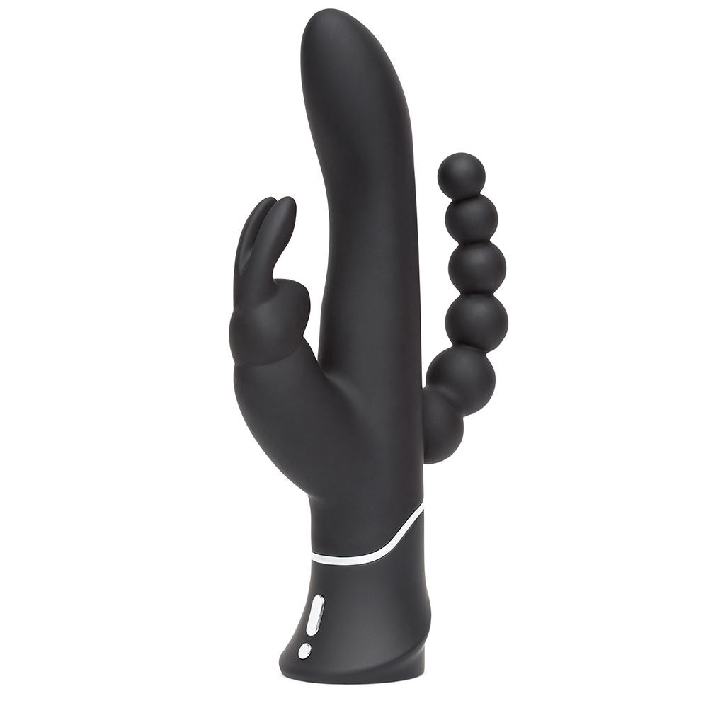 Happy Rabbit Triple Curve Rechargeable Vibrator with Travel Lock and Dual Motors > Vibrators > Ladies > Rabbit